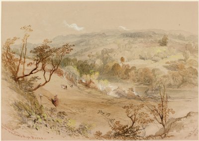On the North Tyne Opposite Acomb High Barns by Thomas Miles II Richardson