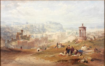 Edinburgh from Calton Hills by Thomas Miles Richardson