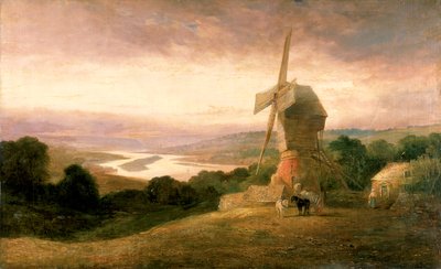 The Tyne from Windmill Hills, Gateshead by Thomas Miles Richardson
