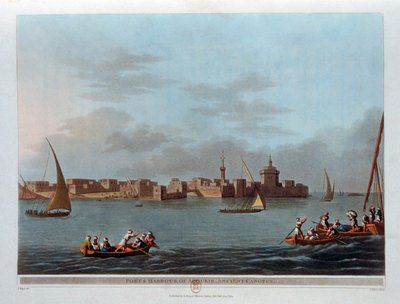 Fort and Harbour of Aboukir, Ancient Canopus, Egypt, 1801 by Thomas Milton