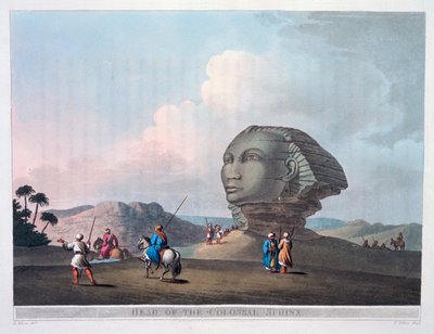 Head of the Colossal Sphinx, Giza, Egypt by Thomas Milton