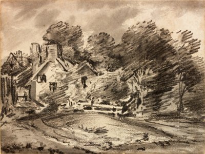Landscape with Cottage by Thomas Monro
