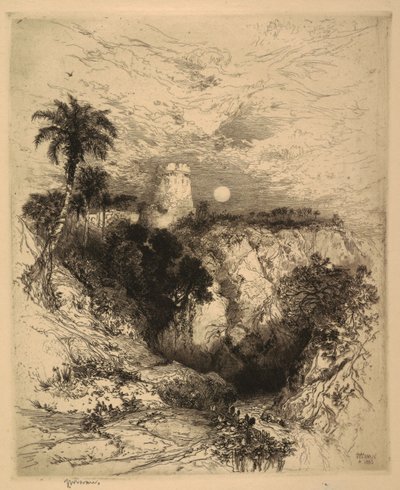 A Tower of Cortez, Mexico by Thomas Moran