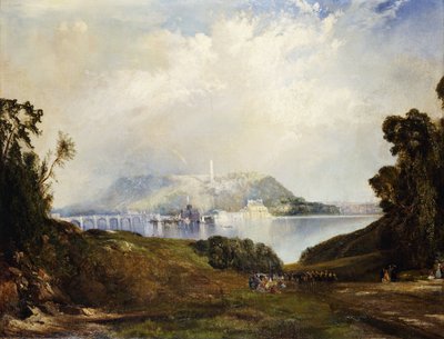 A View of Fairmont Waterworks, Philadelphia by Thomas Moran