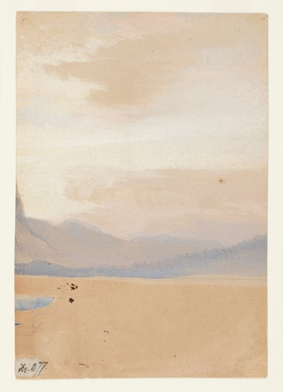 American Plains with Mountain Range in the Distance by Thomas Moran