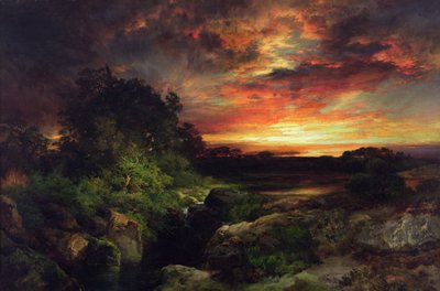 An Arizona Sunset Near the Grand Canyon by Thomas Moran