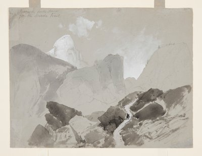 Back of the South Dome from the Nevada Trail, Yosemite by Thomas Moran
