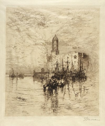Castle of San Juan de Ulúa, Veracruz by Thomas Moran