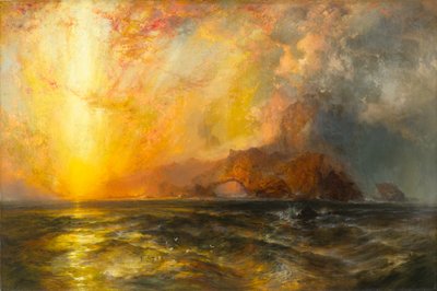 Fiercely the Red Sun Descending Burned His Way along the Heavens by Thomas Moran