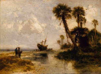 Fort George Island, Florida by Thomas Moran