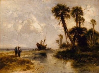 Fort George Island, Florida, 1878 by Thomas Moran