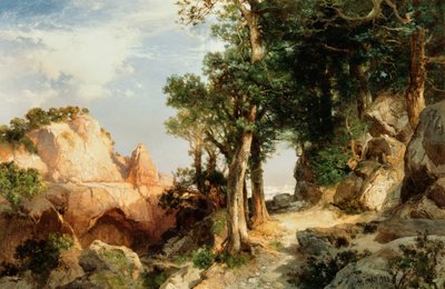 On the Berry Trail - Grand Canyon of Arizona by Thomas Moran