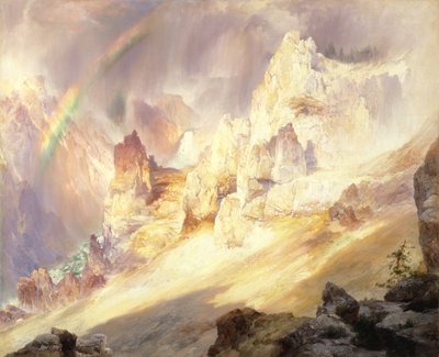 Rainbow over the Grand Canyon of the Yellowstone by Thomas Moran