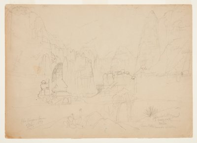 The Canyon of the Rio Virgin, South Utah by Thomas Moran
