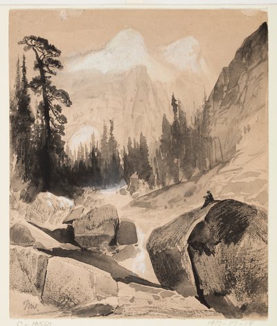 The North Dome, Yosemite, California by Thomas Moran