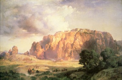 The Pueblo of Acoma, New Mexico by Thomas Moran
