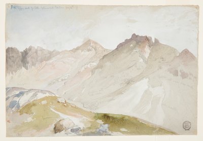 The Upper End of Little Cottonwood Canyon, Wasatch Range, near Ogden, Utah by Thomas Moran