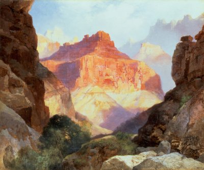 Under the Red Wall, Grand Canyon of Arizona by Thomas Moran