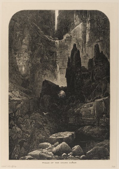 Walls of the Grand Canyon, Colorado River by Thomas Moran