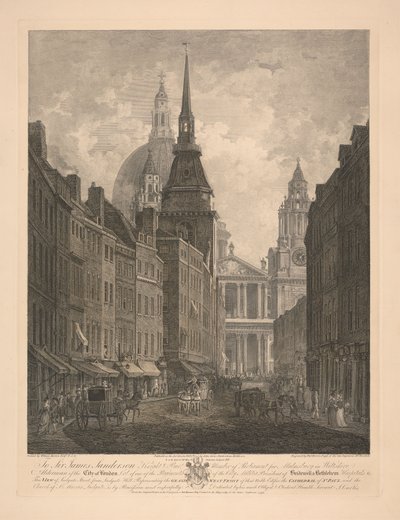 Partial View of the West Front of St. Pauls by Thomas Morris