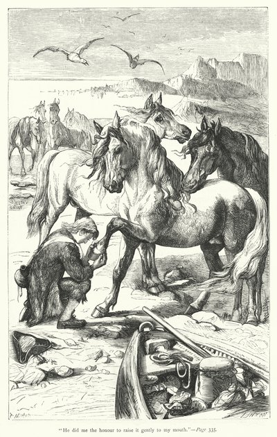 Illustration for Gulliver’s Travels by Jonathan Swift by Thomas Morten