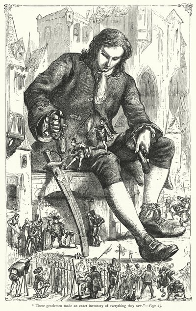 Illustration for Gulliver’s Travels by Jonathan Swift by Thomas Morten