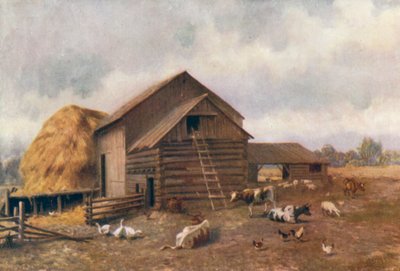 A Farmyard in Ontario by Thomas Mower Martin