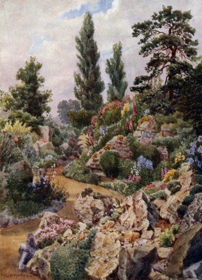 Kew Gardens: In the Rock Garden by Thomas Mower Martin