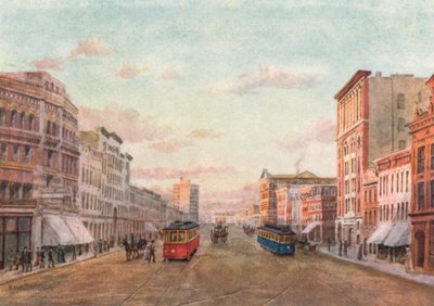 Winnipeg, Corner Main Street and Portage Avenue by Thomas Mower Martin