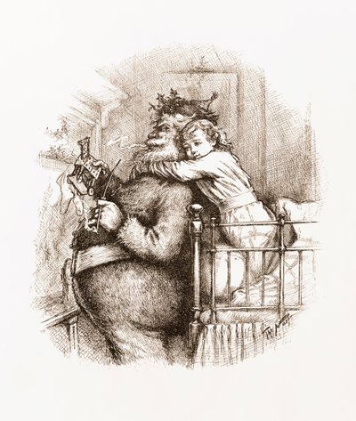 Caught! Illustration with Santa Claus by Thomas Nast