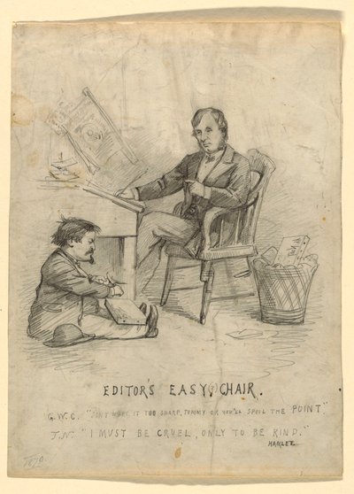 Drawing, 1870 by Thomas Nast