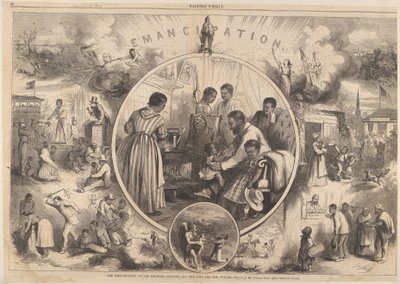 Emancipation of the Black: The Past and the Future by Thomas Nast