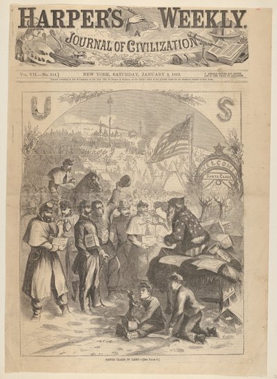 Santa Claus in Camp from Harper