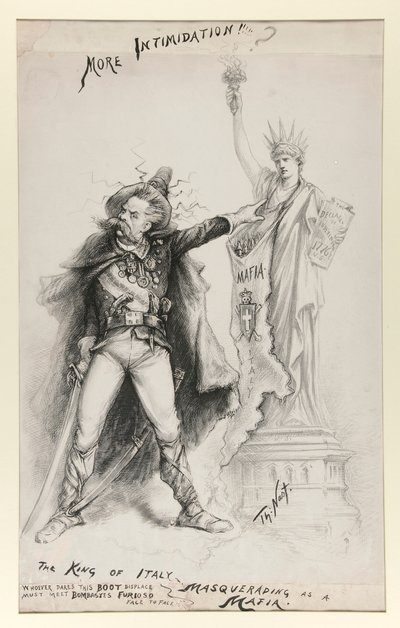 The King of Italy Masquerading as a Mafia by Thomas Nast