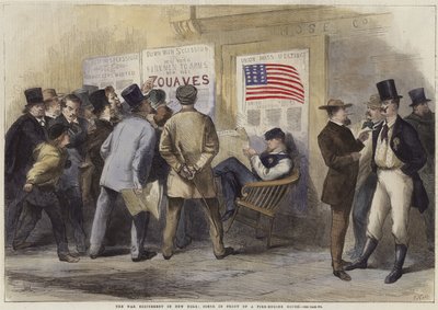 The war excitement in New York by Thomas Nast