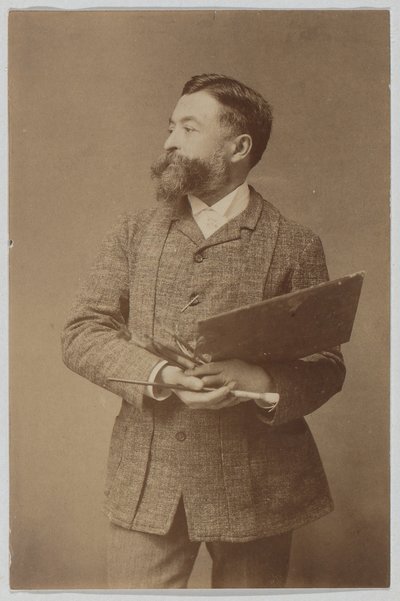 Three-quarter Length Portrait of Thomas Nast Holding Palette and Brush by Thomas Nast