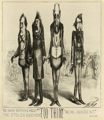 We Know Nothing about the Stolen Vouchers by Thomas Nast