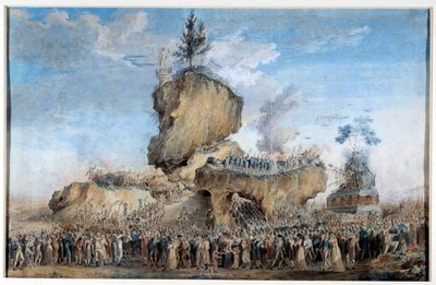 Feast of the Supreme Being on the Field of March in 1793 by Thomas Naudet