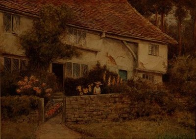 A Cottage Garden by Thomas Nicholson Tyndale