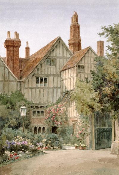 An Old Manor House and Garden by Thomas Nicholson Tyndale
