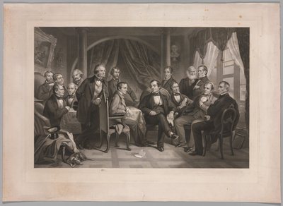 Washington Irving and his Literary Friends at Sunnyside by Thomas Oldham Barlow