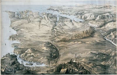 Panoramic View of the Entrenchment of Allied Armies of England and France before Sebastopol by Thomas Packer