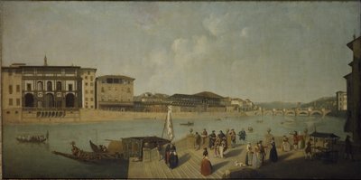 The Arno at Florence by Thomas Patch