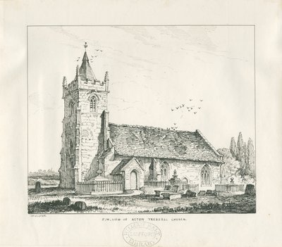 Acton Trussell Church by Thomas Peploe Wood