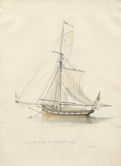 Chillington Park - Pool: pen and water colour drawing, nd [1837-1838] by Thomas Peploe Wood
