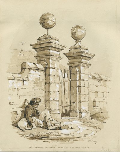 Colwich - Ancient Gateway at Bank Top by Thomas Peploe Wood