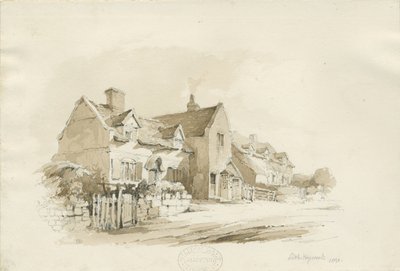 Cottages at Little Haywood by Thomas Peploe Wood