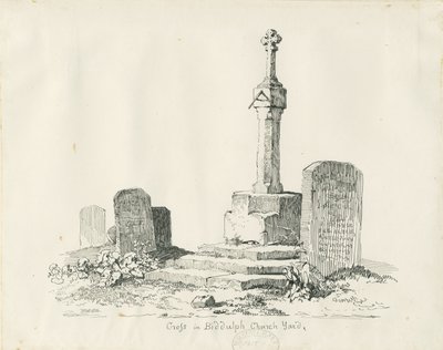 Cross in Biddulph Churchyard by Thomas Peploe Wood