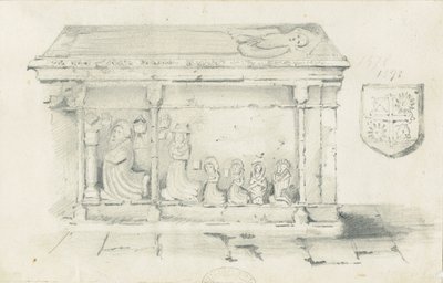 Eccleshall Church - Tomb of Bishop Bentham by Thomas Peploe Wood