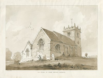 High Offley Church by Thomas Peploe Wood